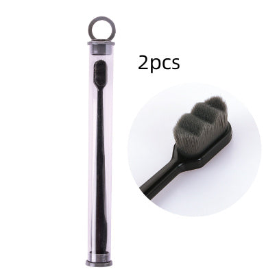 Ultra-fine Toothbrush Super Soft Bristle Deep Cleaning Brush Portable For Oral Care Tools Teeth Care Oral Cleaning Travel - happyshop365247