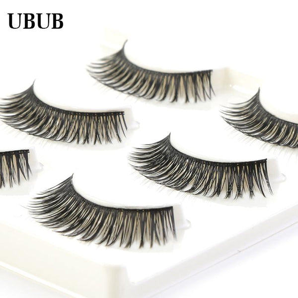 3 Pairs Professional Hand Made Soft Eyelash Charming Natural Long False Eyelashes Extensions Sexy Eye lashes Makeup Beauty Tools - happyshop365247