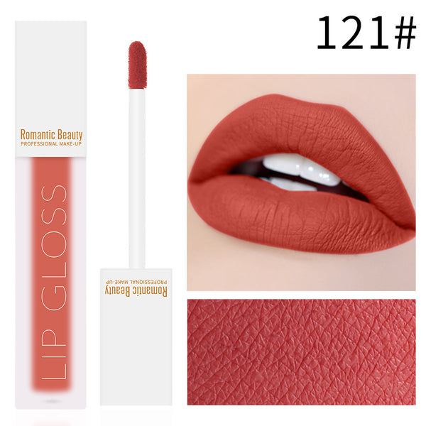 Romantic Beauty Velvet Matte Lip Glaze Non-Stick Lip Gloss - happyshop365247