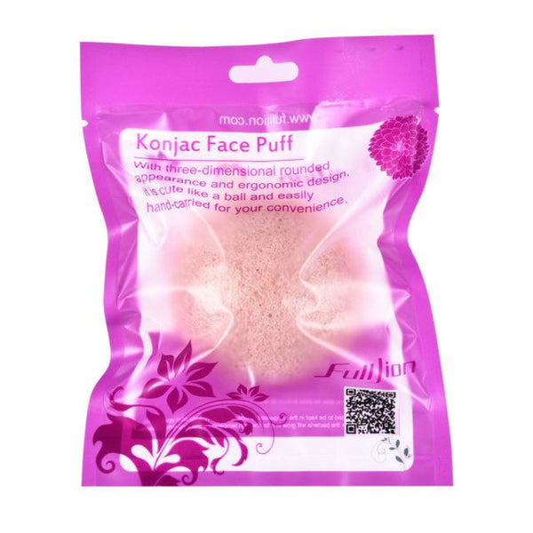 Natural Round Shap Konjac Sponge Face Cleaning Sponge - happyshop365247