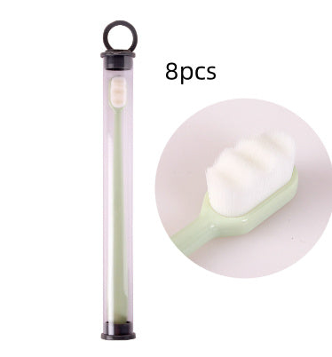 Ultra-fine Toothbrush Super Soft Bristle Deep Cleaning Brush Portable For Oral Care Tools Teeth Care Oral Cleaning Travel - happyshop365247