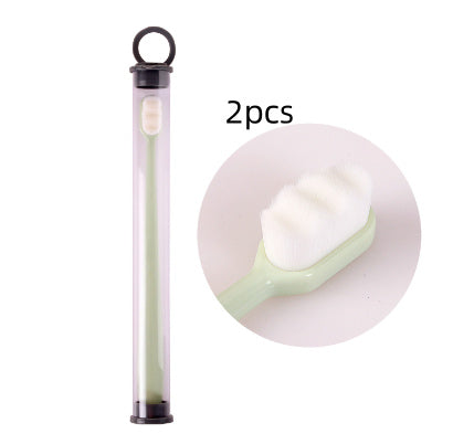 Ultra-fine Toothbrush Super Soft Bristle Deep Cleaning Brush Portable For Oral Care Tools Teeth Care Oral Cleaning Travel - happyshop365247