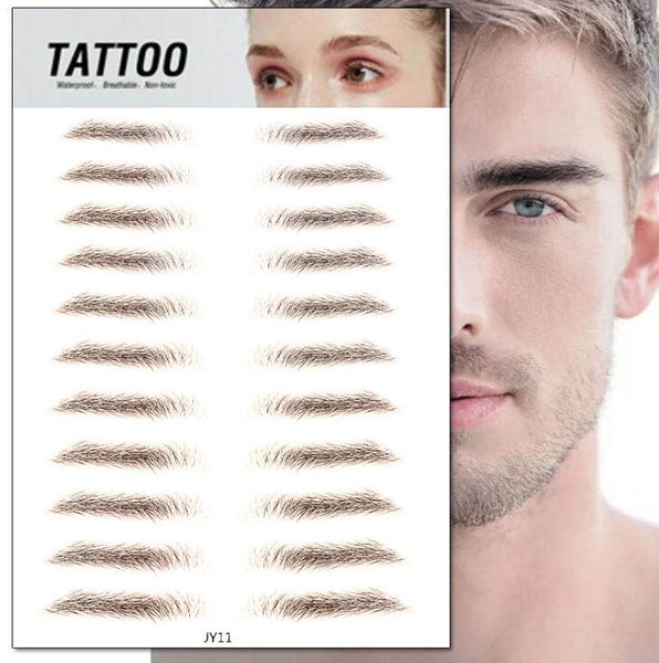 Magic 4D Hair-like Eyebrow Tattoo Sticker False Eyebrows 7 Day Long Lasting Super Waterproof Makeup Eye Brow Stickers Cosmetics - happyshop365247