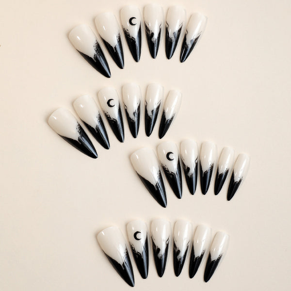 Halloween Ghost Wind Fake Nails Nail Sticker - happyshop365247