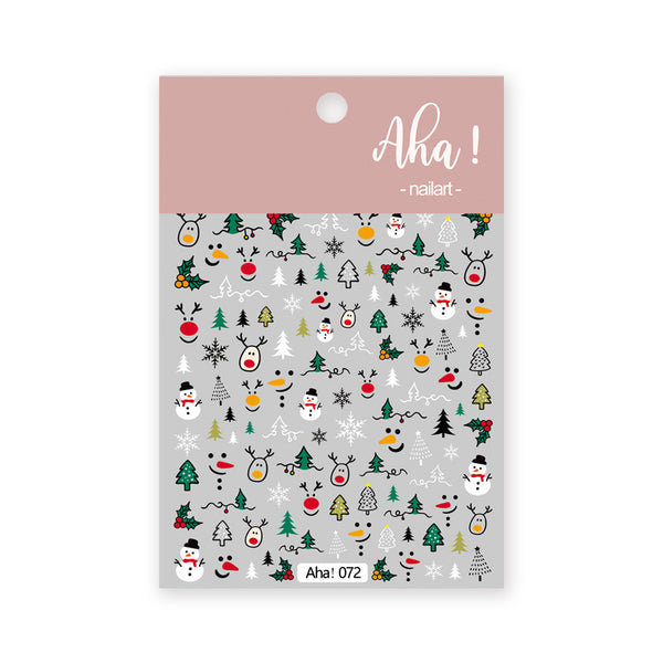 Nail Art Sticker Santa Claus Cartoon - happyshop365247