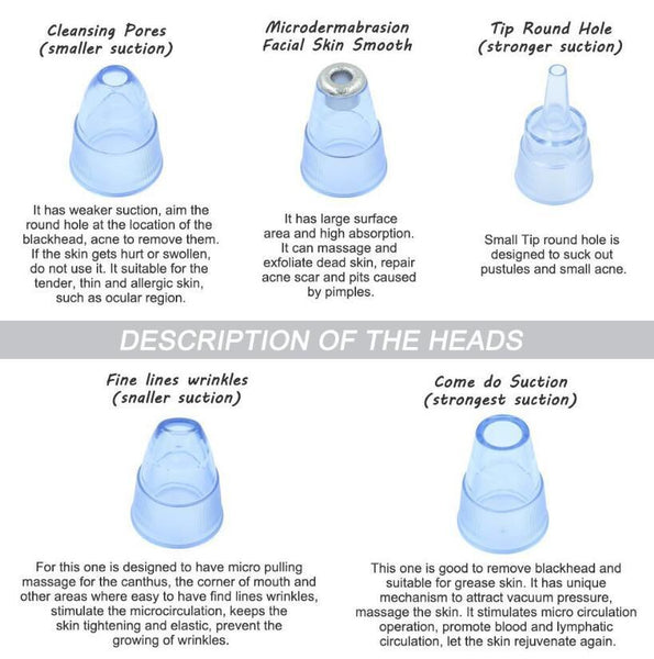 Blackhead Instrument Electric Suction Facial Washing Instrument Beauty Acne Cleaning Blackhead Suction Instrument - happyshop365247