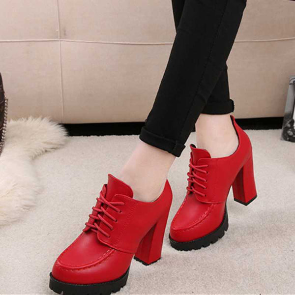 Women's Platform With Thick Heels And High Heels - happyshop365247