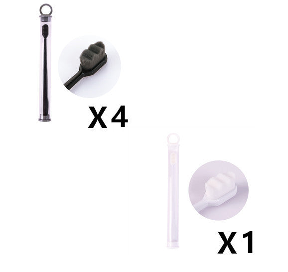 Ultra-fine Toothbrush Super Soft Bristle Deep Cleaning Brush Portable For Oral Care Tools Teeth Care Oral Cleaning Travel - happyshop365247