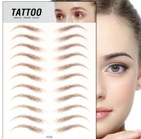 Magic 4D Hair-like Eyebrow Tattoo Sticker False Eyebrows 7 Day Long Lasting Super Waterproof Makeup Eye Brow Stickers Cosmetics - happyshop365247