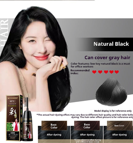 Plant Pure Hair Dye Color Hair Dyeing Cover White Hair Hair Color Cream - happyshop365247
