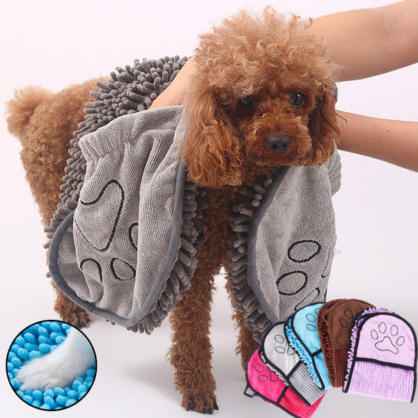 Dogs Cats Towels Super Absorbent Dog Bathrobe Microfiber Bath Towels Quick-Drying Cat Bath Towel For Pets Towel Dog Towels Pet Products - happyshop365247