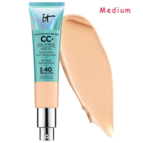 Face Concealer It Cosmetics Matte Oil-Control Cream Makeup Base Full Cover Dark Circle Eyes SPF 40 Brighten Skin CC+ Cream - happyshop365247