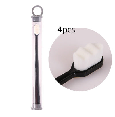 Ultra-fine Toothbrush Super Soft Bristle Deep Cleaning Brush Portable For Oral Care Tools Teeth Care Oral Cleaning Travel - happyshop365247