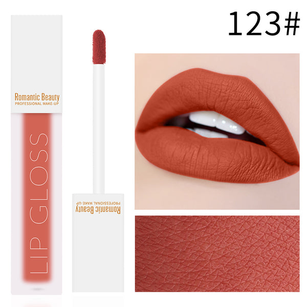 Romantic Beauty Velvet Matte Lip Glaze Non-Stick Lip Gloss - happyshop365247