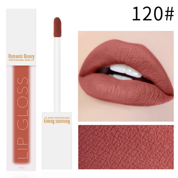 Romantic Beauty Velvet Matte Lip Glaze Non-Stick Lip Gloss - happyshop365247