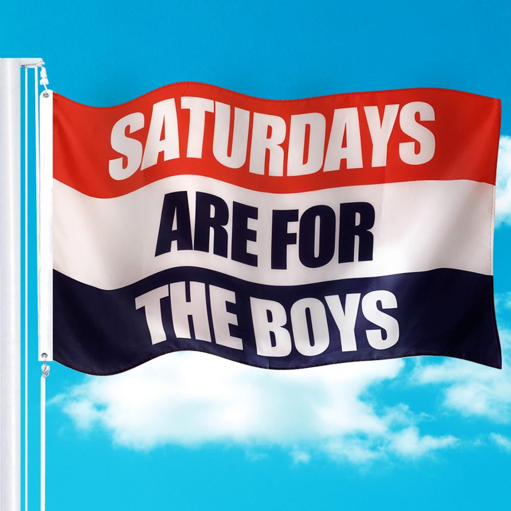 Polyester Saturdays are for the boys FLAG