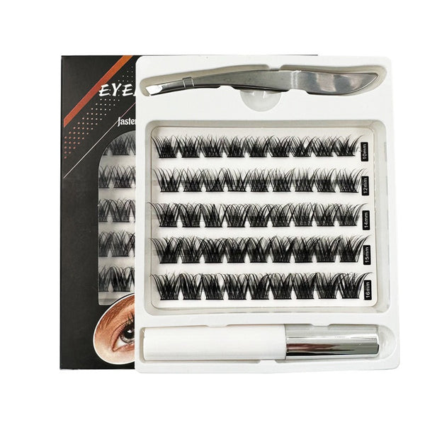 Self-grafting Single Cluster Eyelash Set - happyshop365247