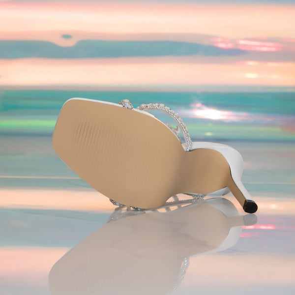 Strappy high-heeled Roman sandals for women, slender heels, the same style as celebrities, versatile snake-shaped entwined high heels - happyshop365247