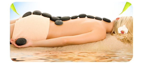 Beauty SPA Health Massage Energy Stone Natural Volcanic Hot Stone Back Essential Oil Massage Hot Stone - happyshop365247