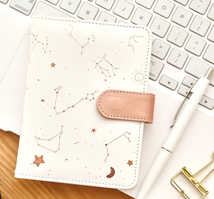 Stationery Star Leather Knitting Notebook Stationery Schedule Notepad Handbook
