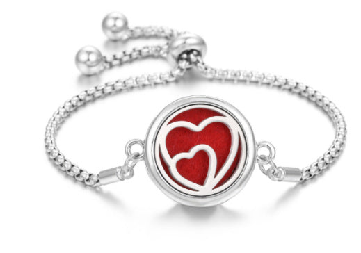 2024 New Kaleidoscope Aromatherapy Bracelet Perfume Essential Oil Diffuser Locket Bracelet Charms Women Aroma Diffuser Jewelry - happyshop365247