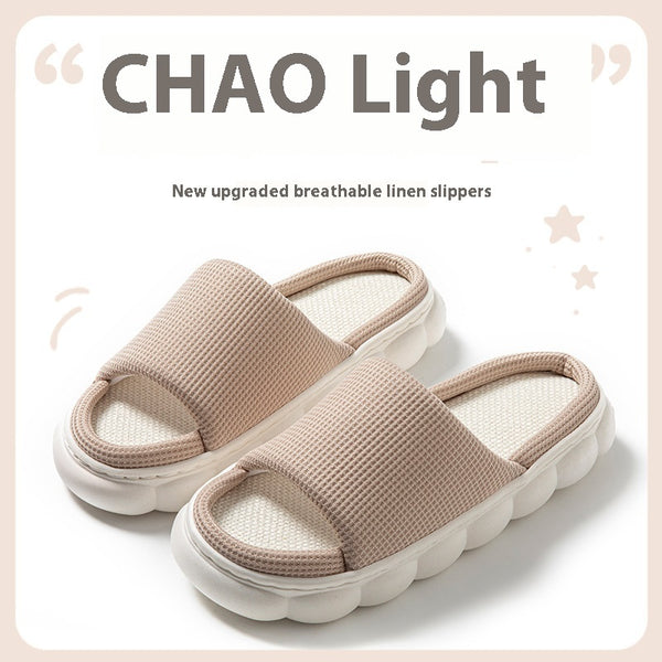 Men And Women Indoor Home Four Seasons Household Slippers - happyshop365247