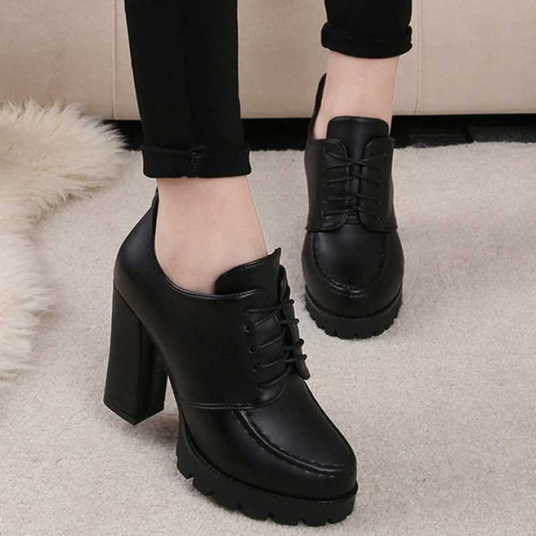 Women's Platform With Thick Heels And High Heels - happyshop365247