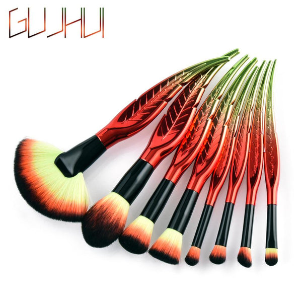Pro Makeup Brushes Set 8/10Pcs Powder Foundation Eyeshadow Make Up Brushes Cosmetics Soft Cosmetics Beauty Tool - happyshop365247