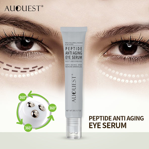 AUQUEST Polypeptide Eye Serum Cream Collagen Roller Eye Cream Massage Stick Dilute Eye Bag Eye Cream - happyshop365247