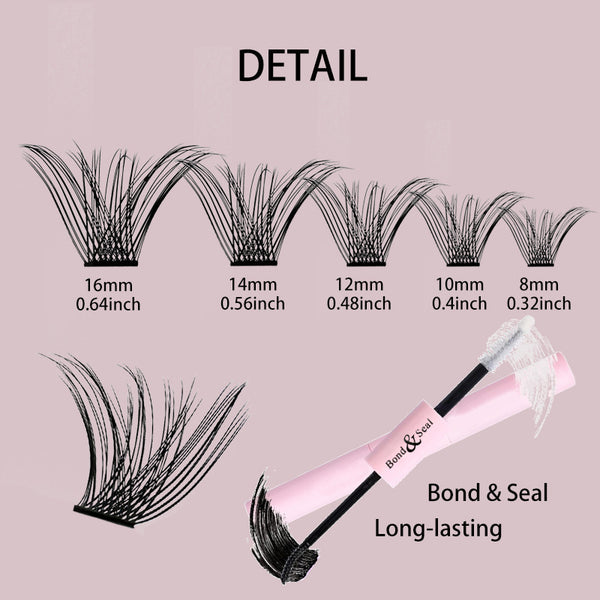 Self-grafting Single Cluster Eyelash Set - happyshop365247