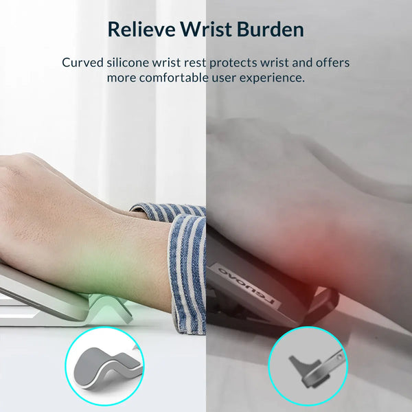 ORICO Portable Laptop Stand Riser Foldable Adjustable Notebook Holder Vertical Computer Stand desk 7 Angles for MacBook Tablets - happyshop365247