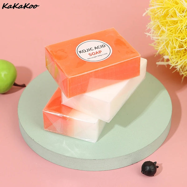 100g Kojic Acid Soap Handmade Soaps Glutathione Whitening Soap Facial Soap Cleanser Bath Soap Hand Wash Soap Antibacterial - happyshop365247