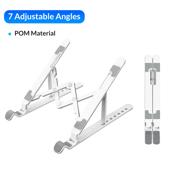 ORICO Portable Laptop Stand Riser Foldable Adjustable Notebook Holder Vertical Computer Stand desk 7 Angles for MacBook Tablets - happyshop365247