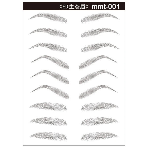 Magic 4D Hair-like Eyebrow Tattoo Sticker False Eyebrows 7 Day Long Lasting Super Waterproof Makeup Eye Brow Stickers Cosmetics - happyshop365247