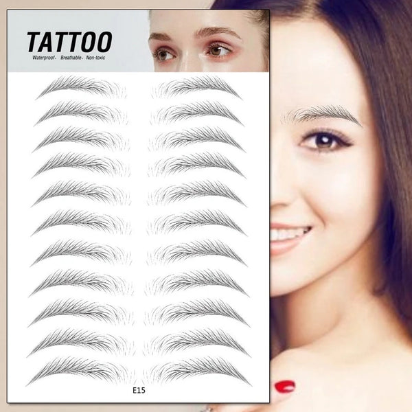 Magic 4D Hair-like Eyebrow Tattoo Sticker False Eyebrows 7 Day Long Lasting Super Waterproof Makeup Eye Brow Stickers Cosmetics - happyshop365247