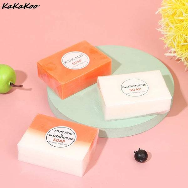 100g Kojic Acid Soap Handmade Soaps Glutathione Whitening Soap Facial Soap Cleanser Bath Soap Hand Wash Soap Antibacterial - happyshop365247