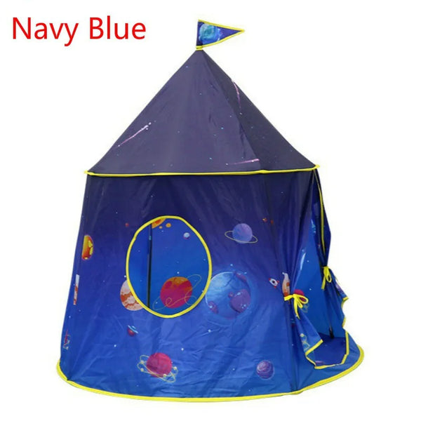 3 In 1 Tunnel Spaceship Tent House Play Toys Foldable Children Crawling Portable Ocean Pool Houses Toy Tents For Girls & Boys - happyshop365247