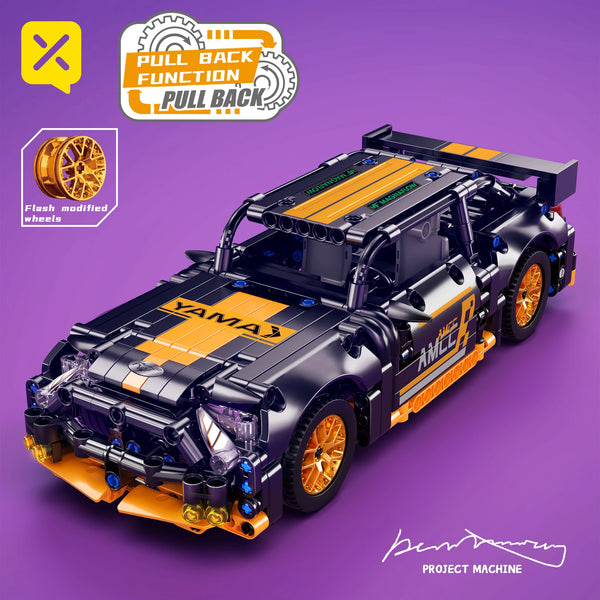 ToylinX 1/18 Sports Car Series Collectible Car 520pcs Building Technology Model Boy Kids Educational Racing Toy for Festive gift - happyshop365247