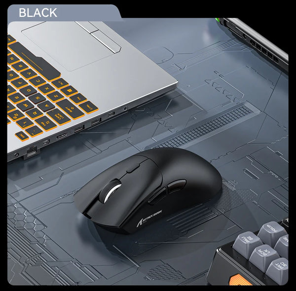 Attack Shark R1 Bluetooth Mouse,18000dpi,PAW3311,Wiredless Tri-mode Connection, Macro Gaming Mouse - happyshop365247