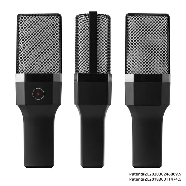 Condenser Professional Microphone Mic For PC Laptop Computer Gaming USB Wired Streaming Podcast Studio Mike Kit Gamer Accessory - happyshop365247