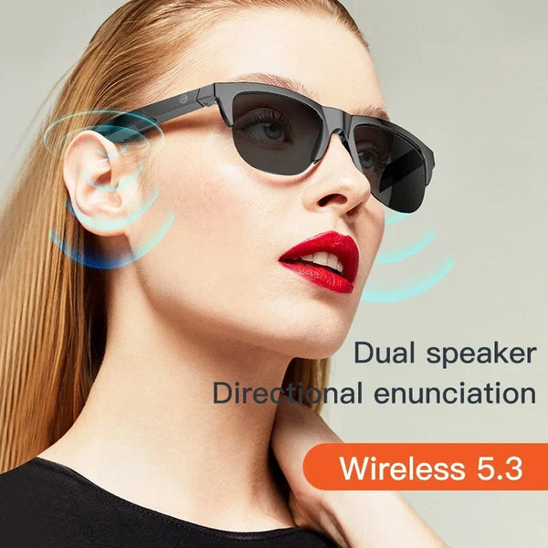 Xiaomi Smart Bluetooth V5.3 Sunglasses Glasses Call Outdoor Sports Headphones HIFI Black Technology Anti-touch UV For Men Women - happyshop365247