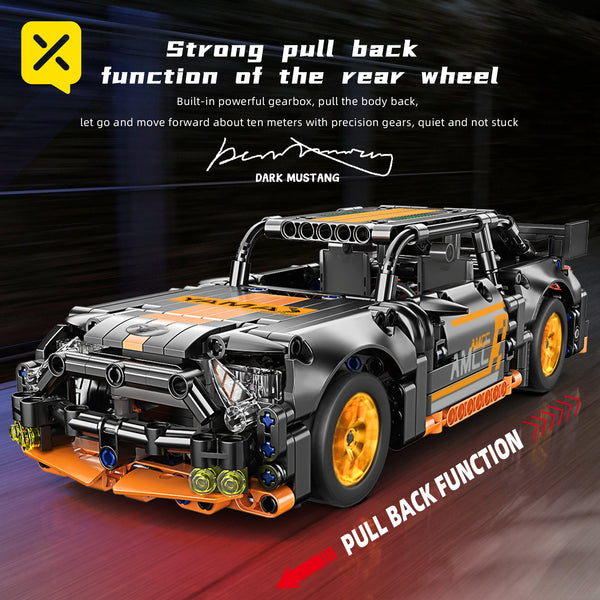 ToylinX 1/18 Sports Car Series Collectible Car 520pcs Building Technology Model Boy Kids Educational Racing Toy for Festive gift - happyshop365247