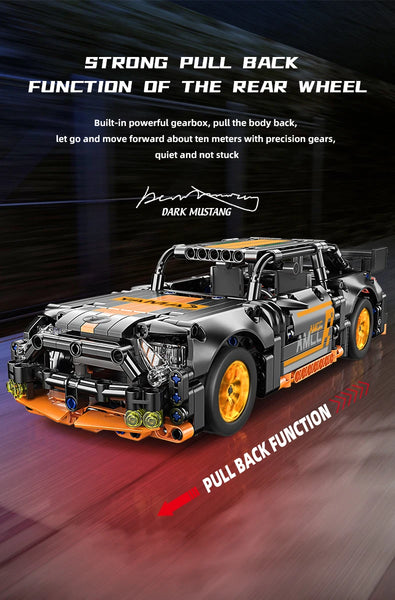 ToylinX 1/18 Sports Car Series Collectible Car 520pcs Building Technology Model Boy Kids Educational Racing Toy for Festive gift - happyshop365247