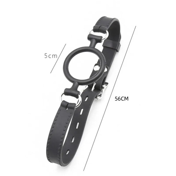 BDSM Flirting Open Mouth Gag with O-Ring Sex Bondage Restraints Sex Toys Roleplay Adult Erotic Play for Couples - happyshop365247