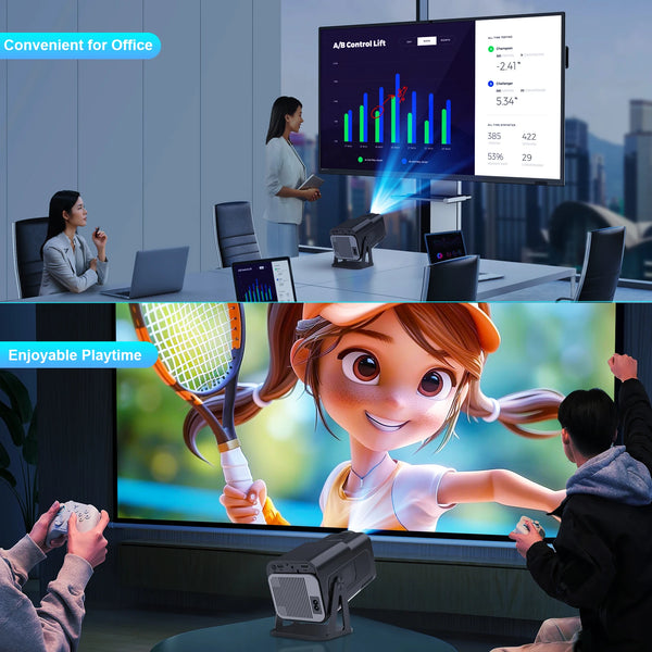 Magcubic Netflix Officially Licensed Native 1080P HY320 NTV Projector 4K 500ANSI Prime Video YouTube WIFi BT5.2 Android 13 Voice - happyshop365247