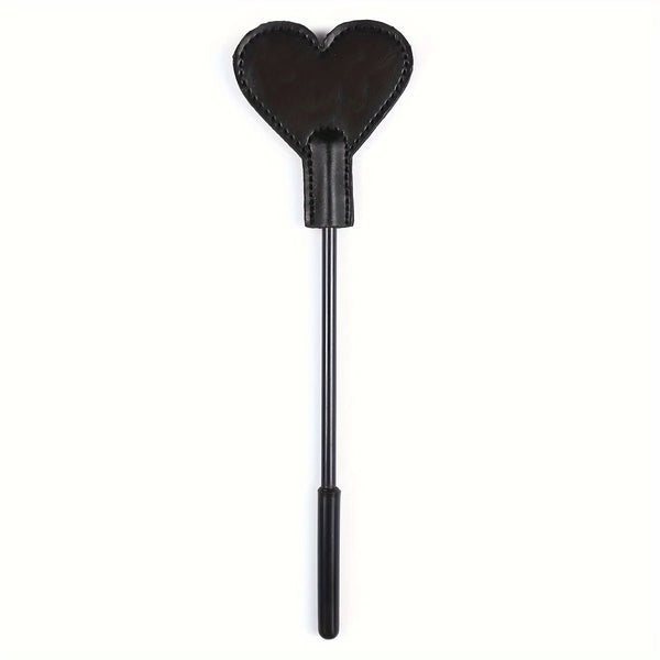Spanking Paddle Heart Shaped Leather Short Holding Handle Slapping Paddle BDSM Adult Flirting Sex Play Toys For Women and Couple - happyshop365247