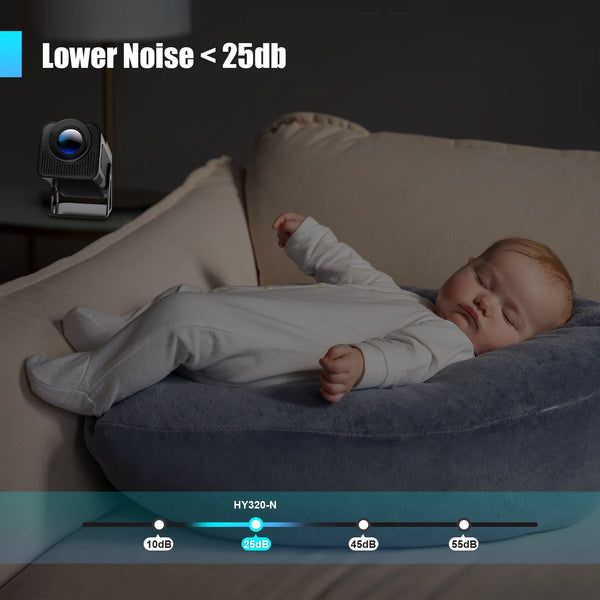 Magcubic Netflix Officially Licensed Native 1080P HY320 NTV Projector 4K 500ANSI Prime Video YouTube WIFi BT5.2 Android 13 Voice - happyshop365247