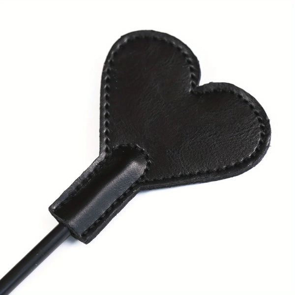 Spanking Paddle Heart Shaped Leather Short Holding Handle Slapping Paddle BDSM Adult Flirting Sex Play Toys For Women and Couple - happyshop365247