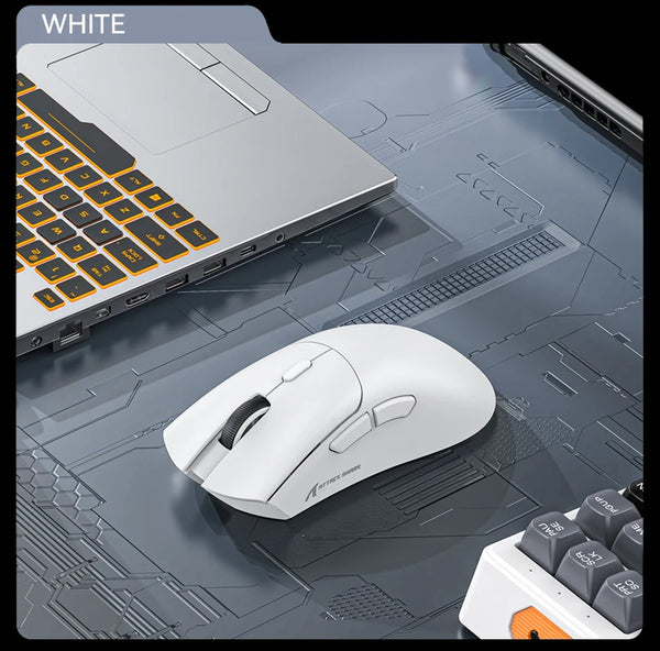 Attack Shark R1 Bluetooth Mouse,18000dpi,PAW3311,Wiredless Tri-mode Connection, Macro Gaming Mouse - happyshop365247