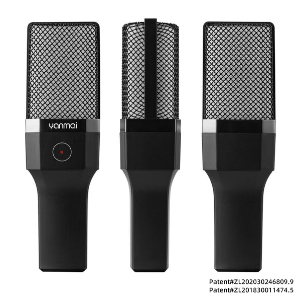 Condenser Professional Microphone Mic For PC Laptop Computer Gaming USB Wired Streaming Podcast Studio Mike Kit Gamer Accessory - happyshop365247